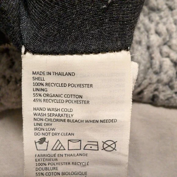 prAna Sherpa Half Zip Cozy Fleece Hoodie Gray Oversized XS Cozycore Athleisure - Picture 9 of 11